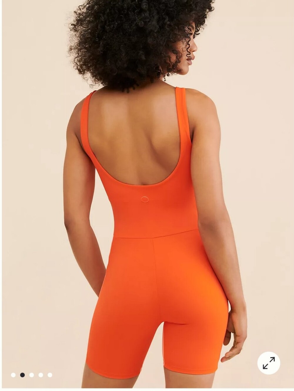 Nuuly + Addison Bay Size Medium Orange Athletic One-Piece Romper - Picture 3 of 10